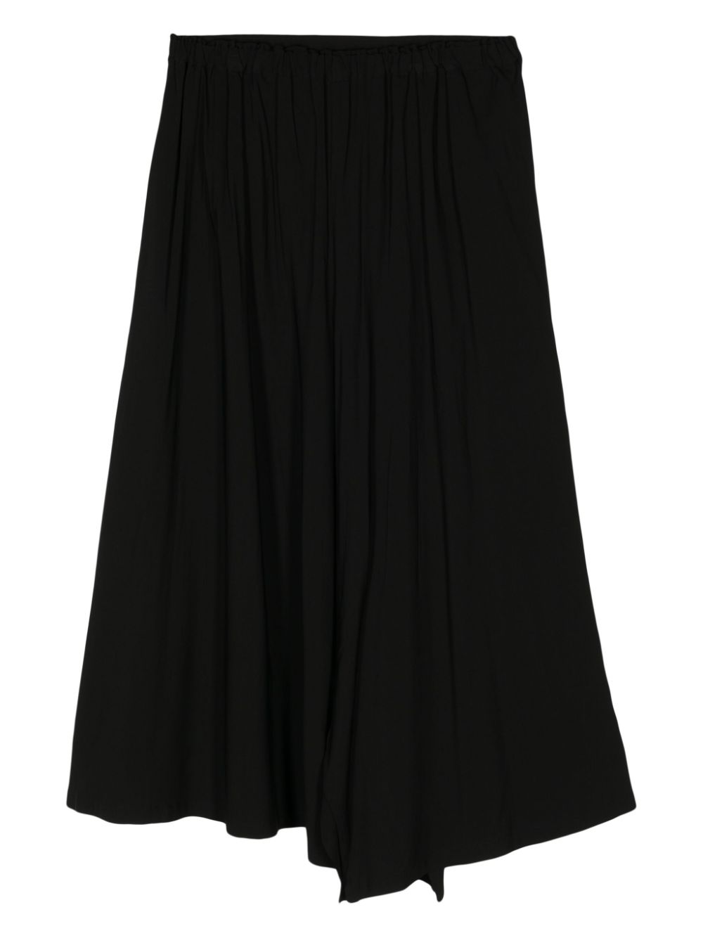 Yohji Yamamoto draped palazzo pants - Zwart