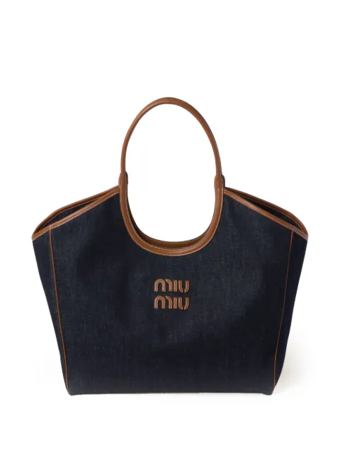 Miu Miu Bolsa tote jeans Ivy