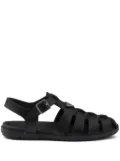 Prada triangle-logo sandals - Black