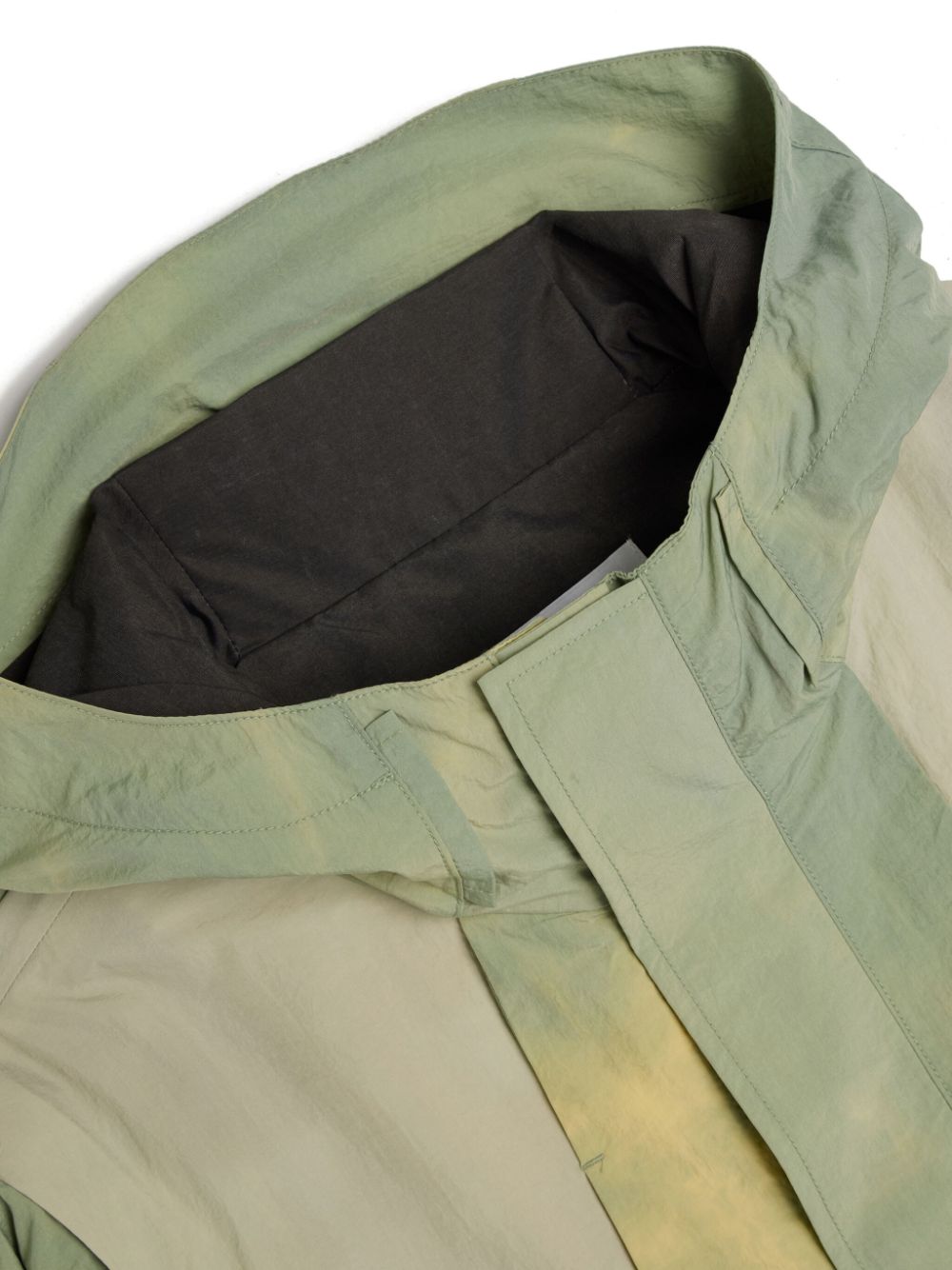 Shop Fffpostalservice Storm Cut-out Hooded Jacket In Green