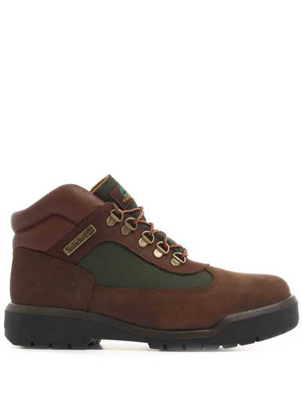 Timberland Panelled Leather Ankle Boot Brown FARFETCH UK