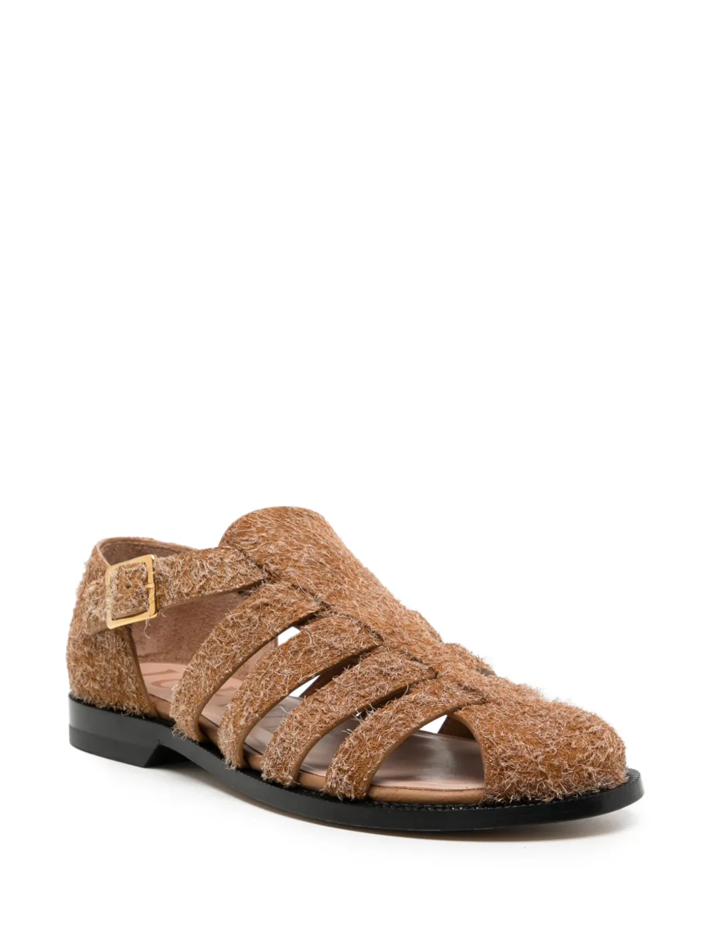 LOEWE Campo suède sandalen - Bruin