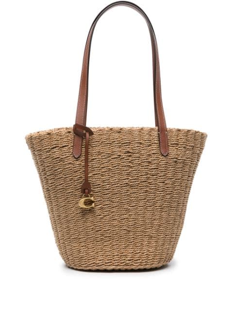 Coach Willow straw tote bag