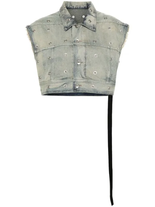 Veston Jumbo Worker en jean - Rick Owens DRKSHDW - Modalova