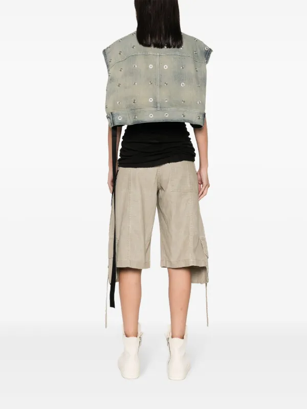 Rick Owens DRKSHDW Jumbo Worker デニムベスト | ブルー | FARFETCH JP