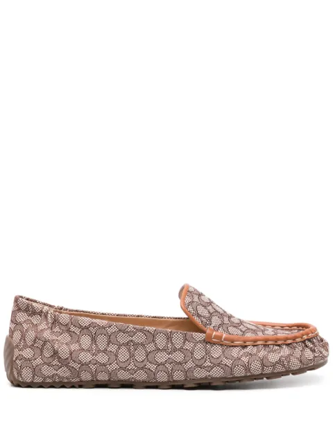 Coach Ronnie monogram-jacquard loafers