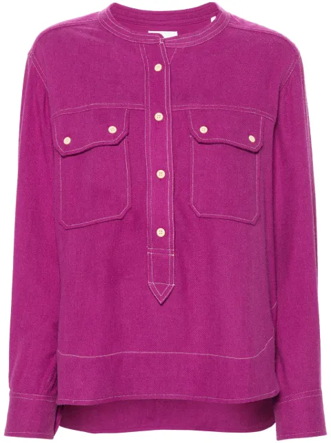 MARANT ÉTOILE Tecoyo silk blouse