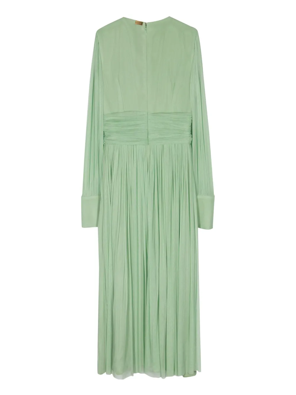 Shop Rhea Costa Draped Midi Dress In Green