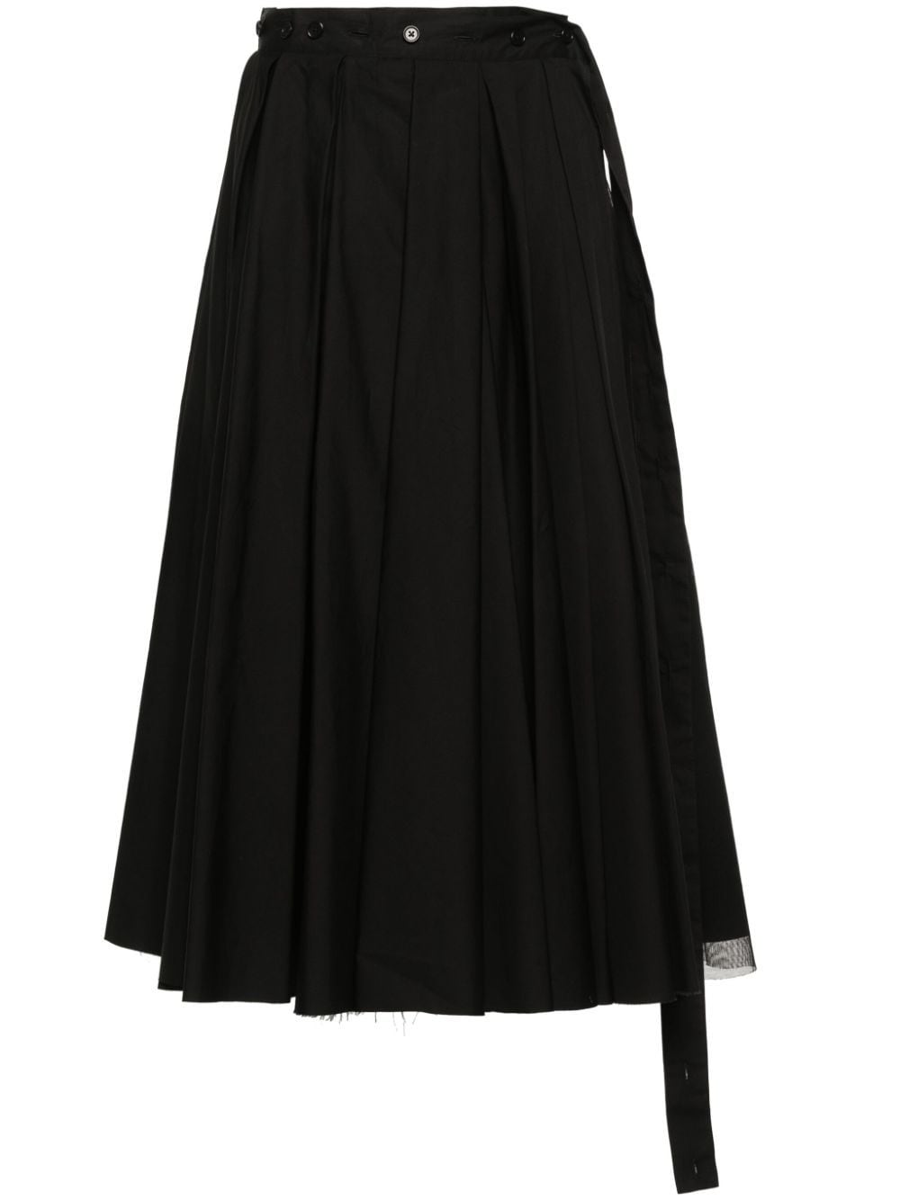 Shop Maison Laponte Carola Midi Skirt In Black