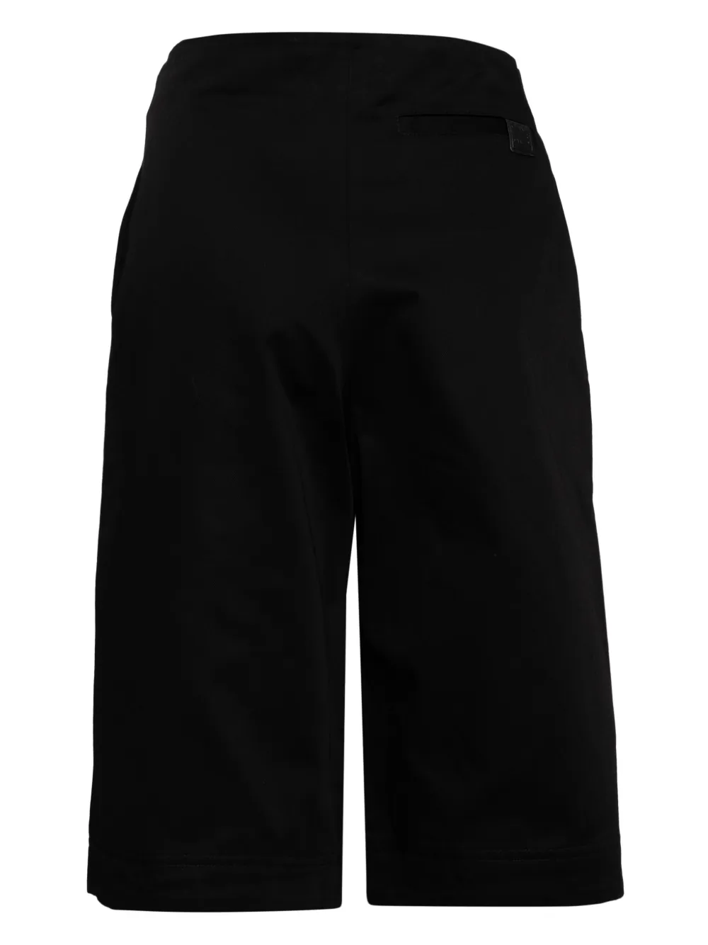 LOEWE Geplooide katoenen shorts Zwart