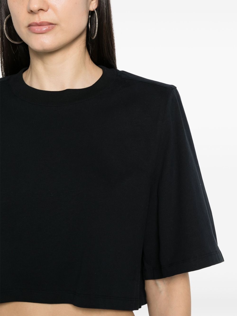 Shop Isabel Marant Zaely Logo-embroidered T-shirt In Black