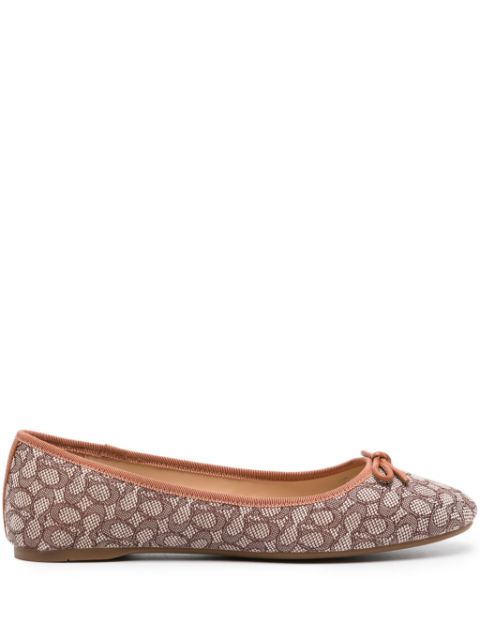 Coach Abigail monogram ballerina shoes