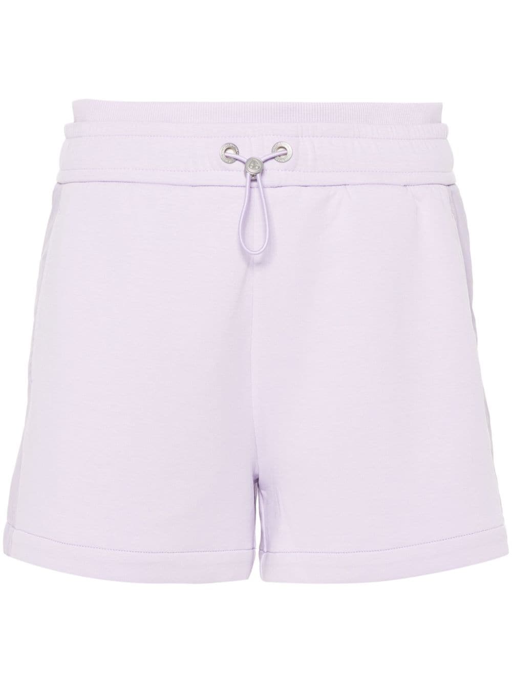 Moose Knuckles Mixmedia Shorts In Pink