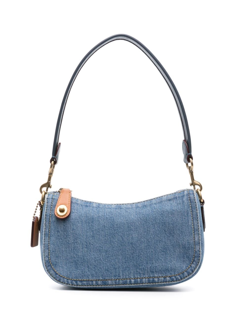 Coach Swinger 20 Denim Shoulder Bag In Blue