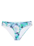 Melissa Odabash floral ruched bikini bottom - Blue
