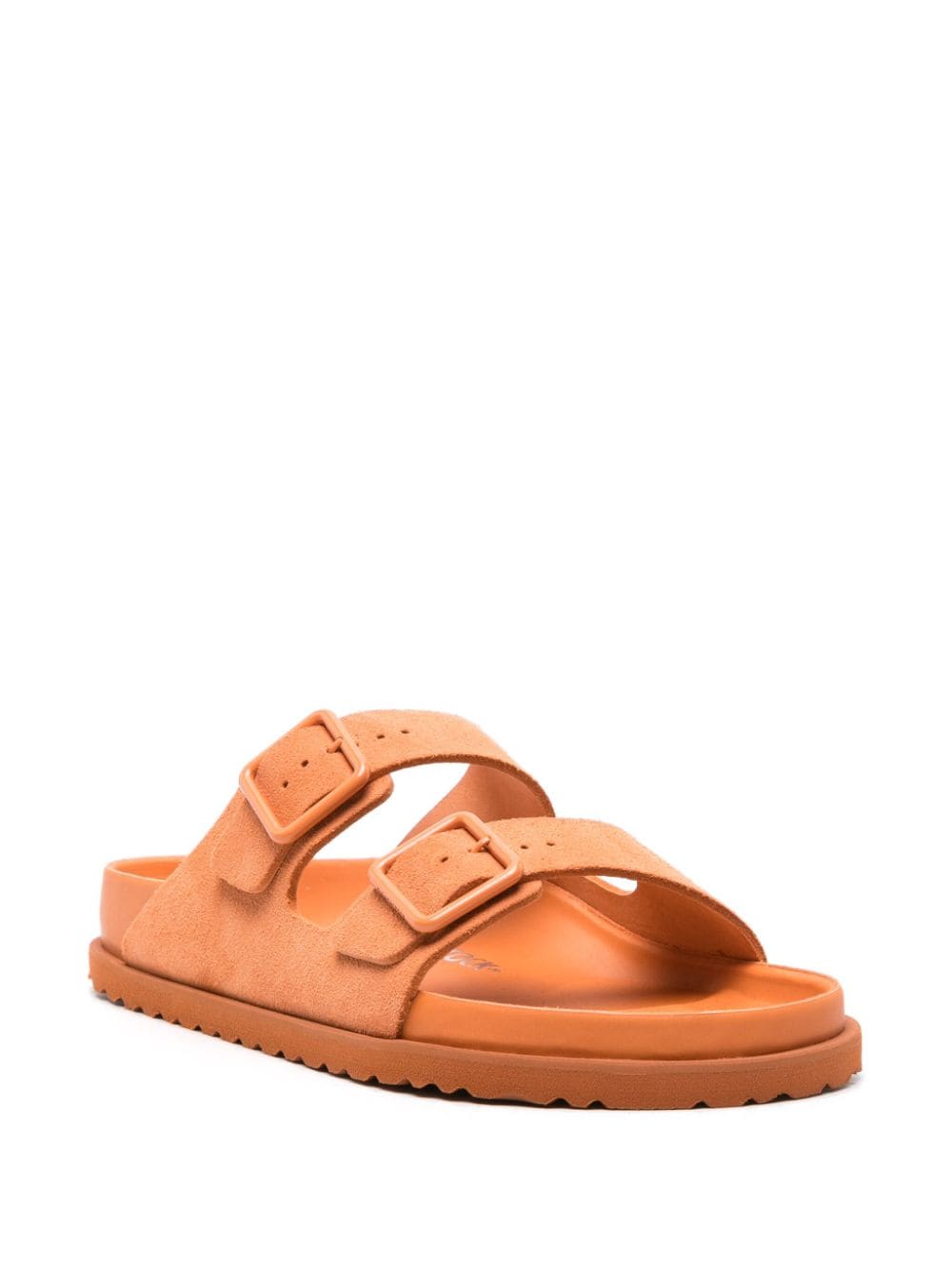 Shop Birkenstock Arizona Suede Sandals In Orange