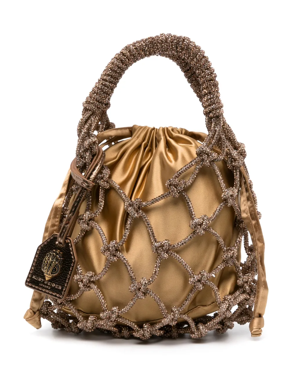 Kurt Geiger London Shopper verfraaid met kristallen Goud