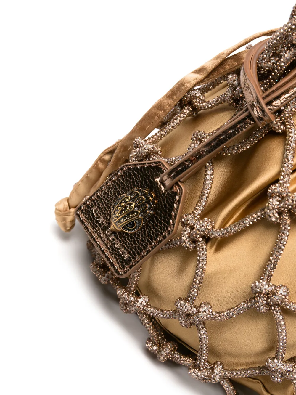 Kurt Geiger London Shopper verfraaid met kristallen Goud