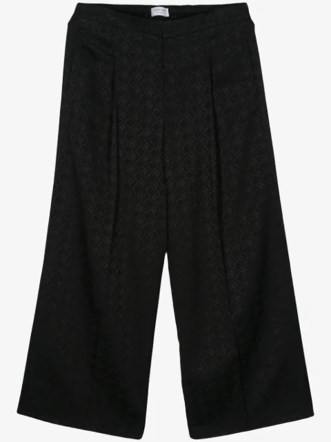 Marine Serre Moon Diamant-jacquard trousers 