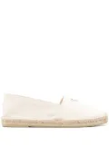 Prada enamel-logo espadrilles - Neutrals