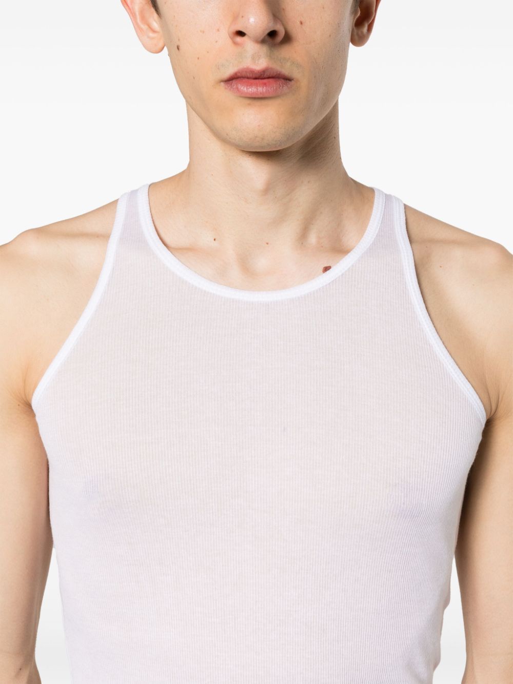 Cheap Maison Margiela ribbed tank top Men