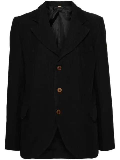 Comme Des Garçons ribbed single-breasted blazer