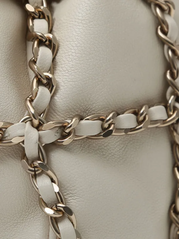 CHANEL Pre-Owned チェーンリンク バケットバッグ | ニュートラル