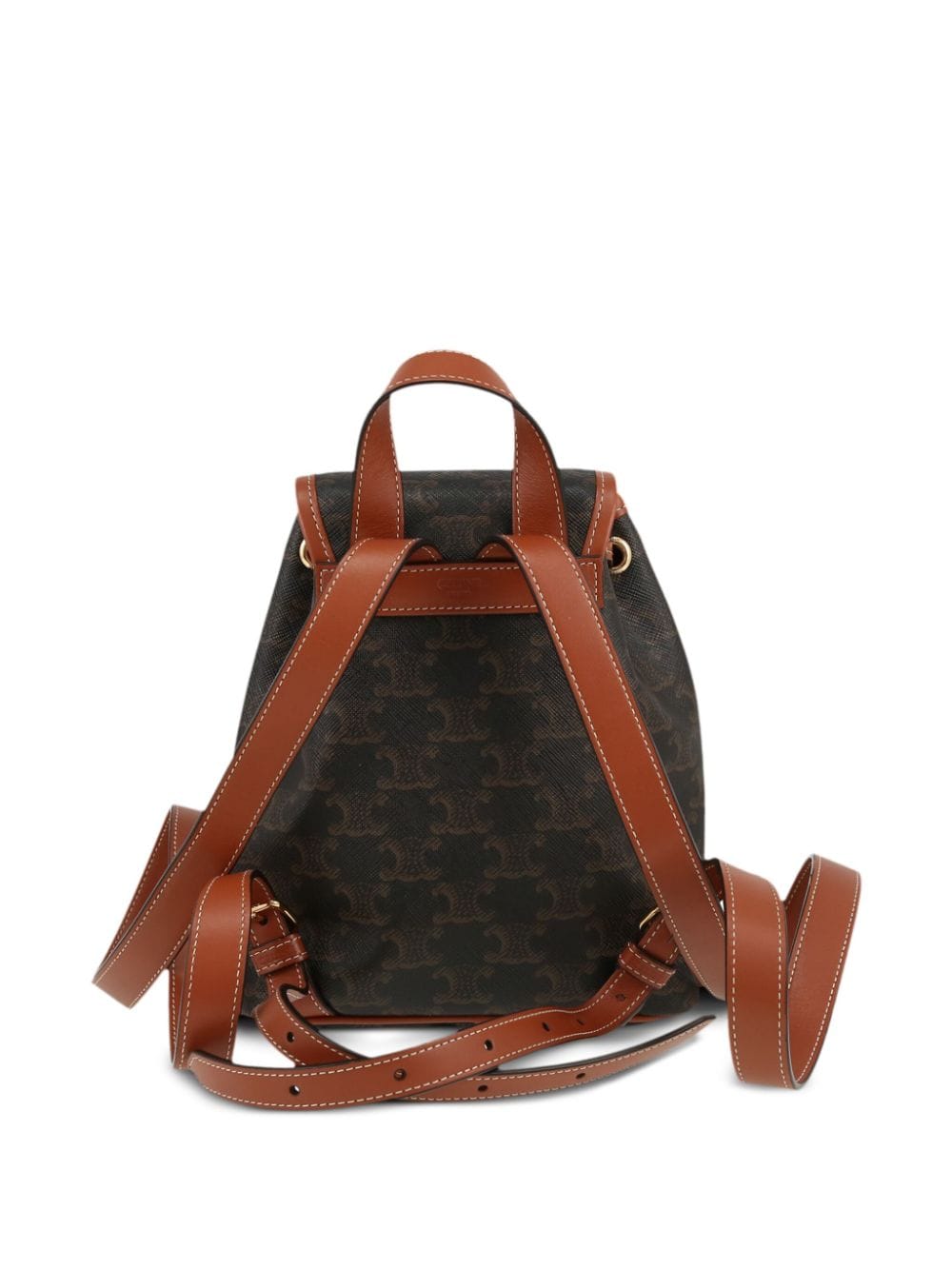 Céline Pre-Owned 2020 Triomphe kleine rugzak - Bruin