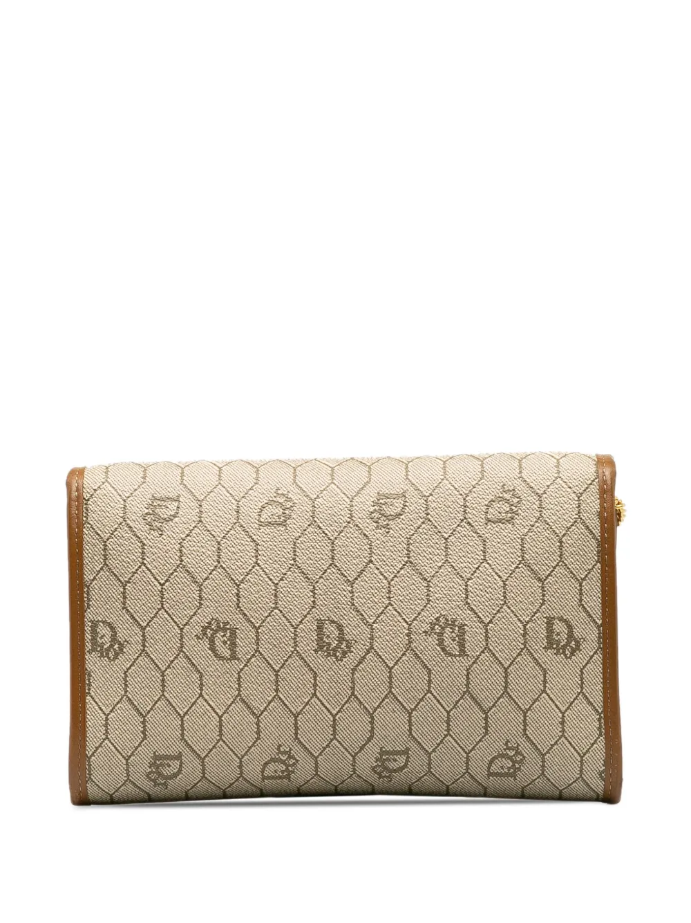 Christian Dior Pre-Owned Honeycomb chain crossbody bag - Beige