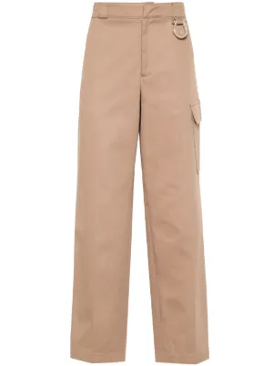 MM6 Maison Margiela ワイドパンツ | ニュートラル | FARFETCH JP