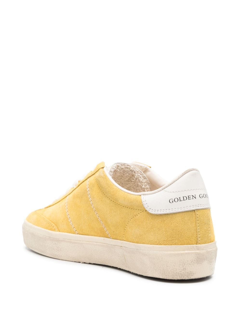 Shop Golden Goose Soul Star Suede Sneakers In Yellow