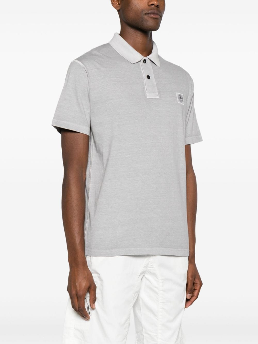 Stone Island Poloshirt met Compass-logopatch Grijs