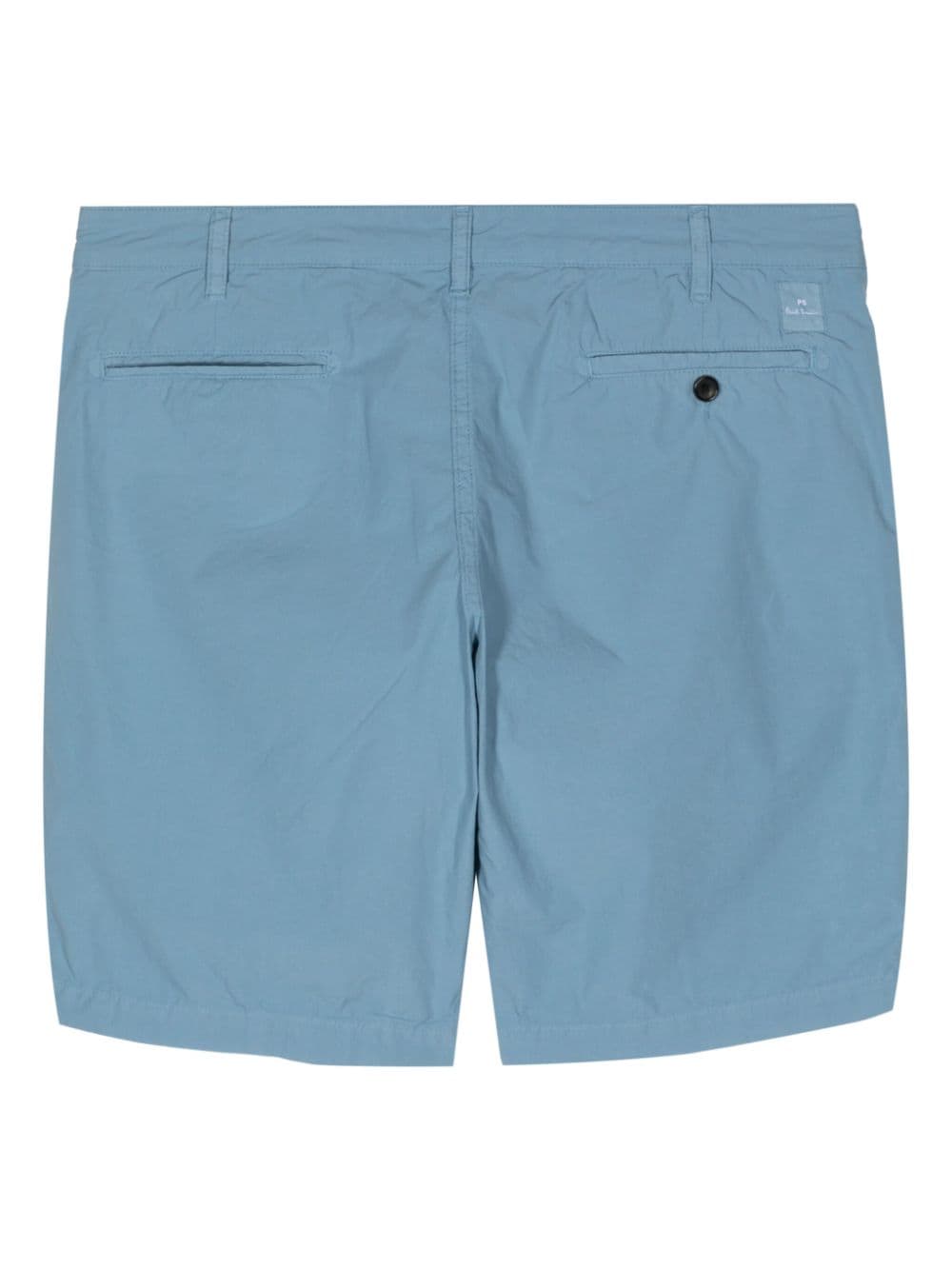 Shop Ps By Paul Smith Straight-leg Cotton Chino Shorts In Blue