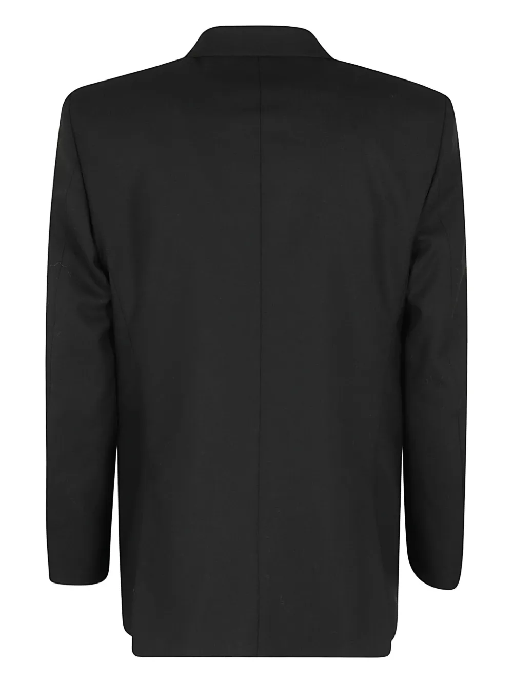 Sunflower Double-breasted Blazer With Sharp Lapel And Flap Pockets In Black