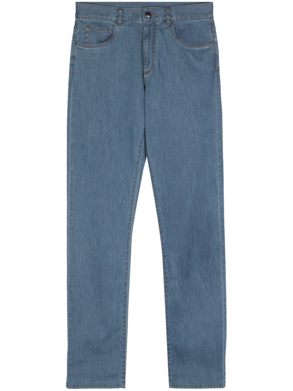 Canali Straight-leg Jeans In Blue
