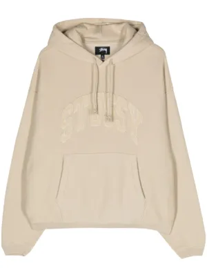 Stussy Men s Logo Embroidered Long Sleeve Hoodie