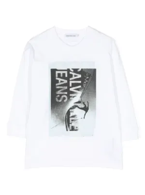Marc Jacobs Kids トロンプルイユ ロングTシャツ | ホワイト | FARFETCH JP