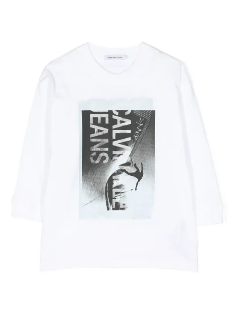 Calvin Klein Kids photograph-print cotton T-shirt