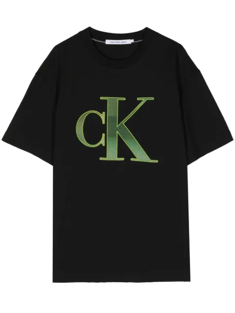 Calvin Klein perforated-logo cotton T-shirt