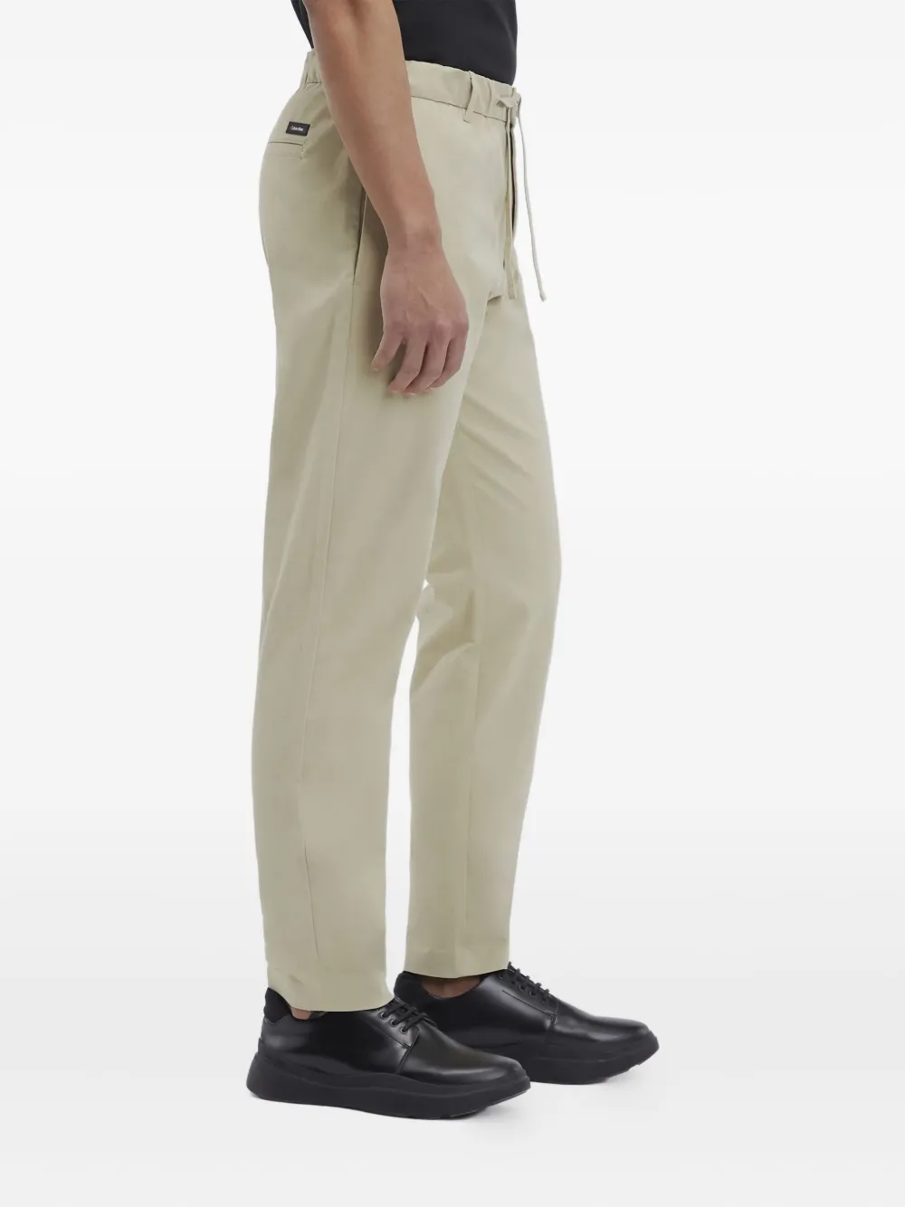 Calvin Klein Broek met toelopende pijpen - Beige