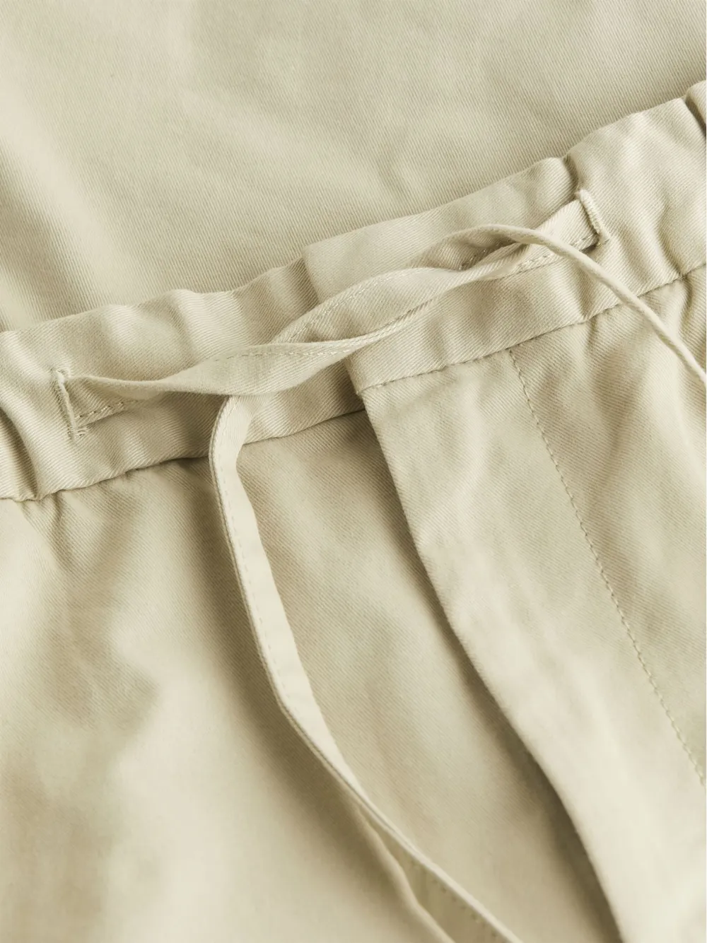 Calvin Klein Tapered Drawstring Trousers In Neutral