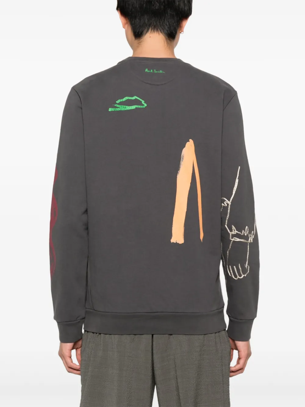 Paul Smith Sweater met collageprint Grijs