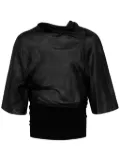 Rick Owens Cylinder silk blouse - Black