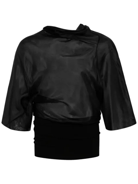 Rick Owens blusa de seda Cylinder
