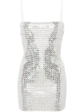 Retrofete Avanyah rhinestoned minidress - Silver
