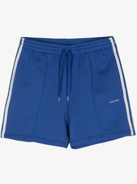 P.A.R.O.S.H. logo-embroidered striped shorts
