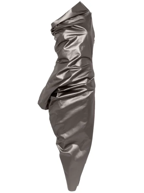 Rick Owens Walrus metallic-effect maxi dress