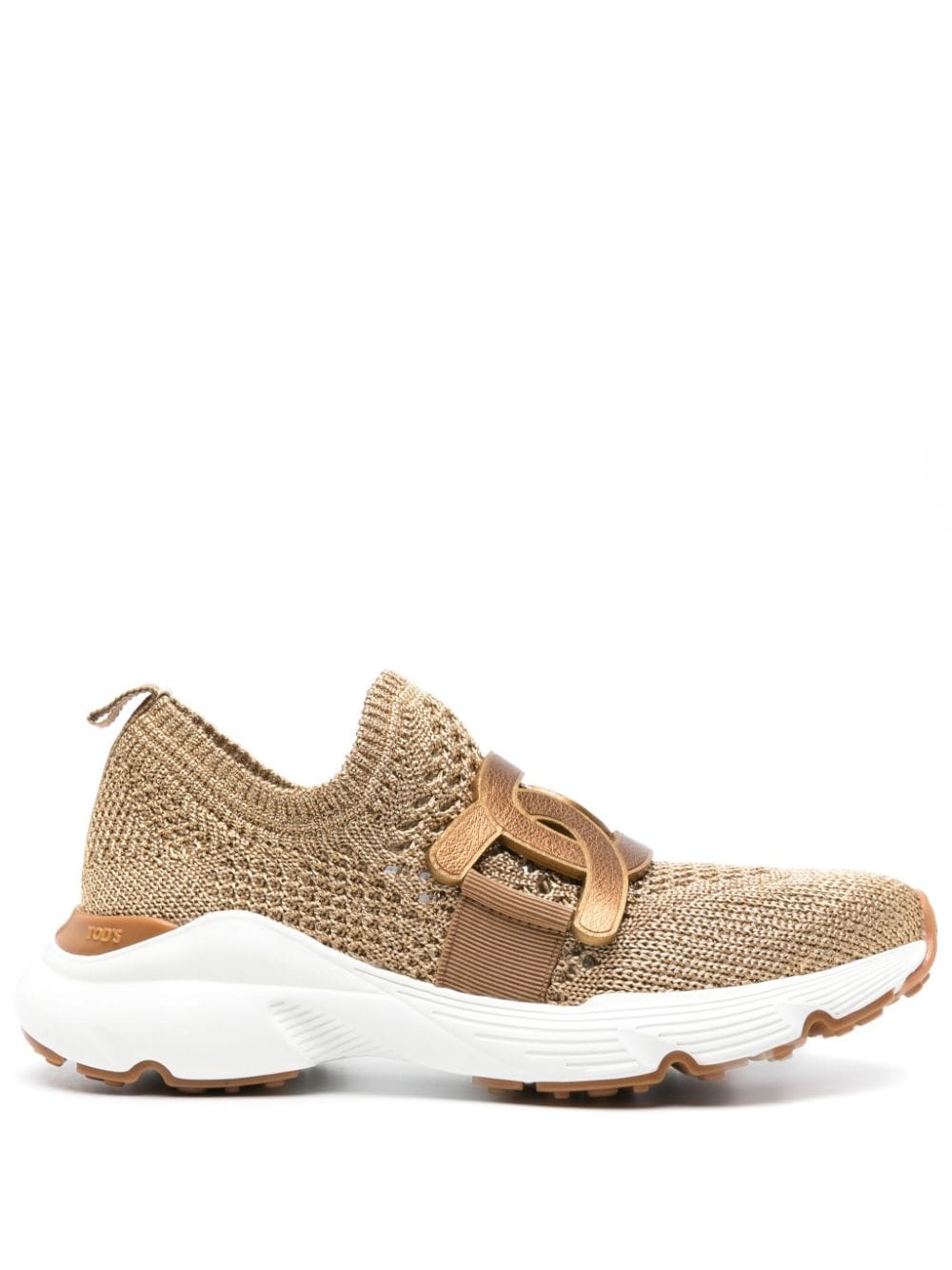 Shop Tod's Kate Slip-on Sneakers In Gold