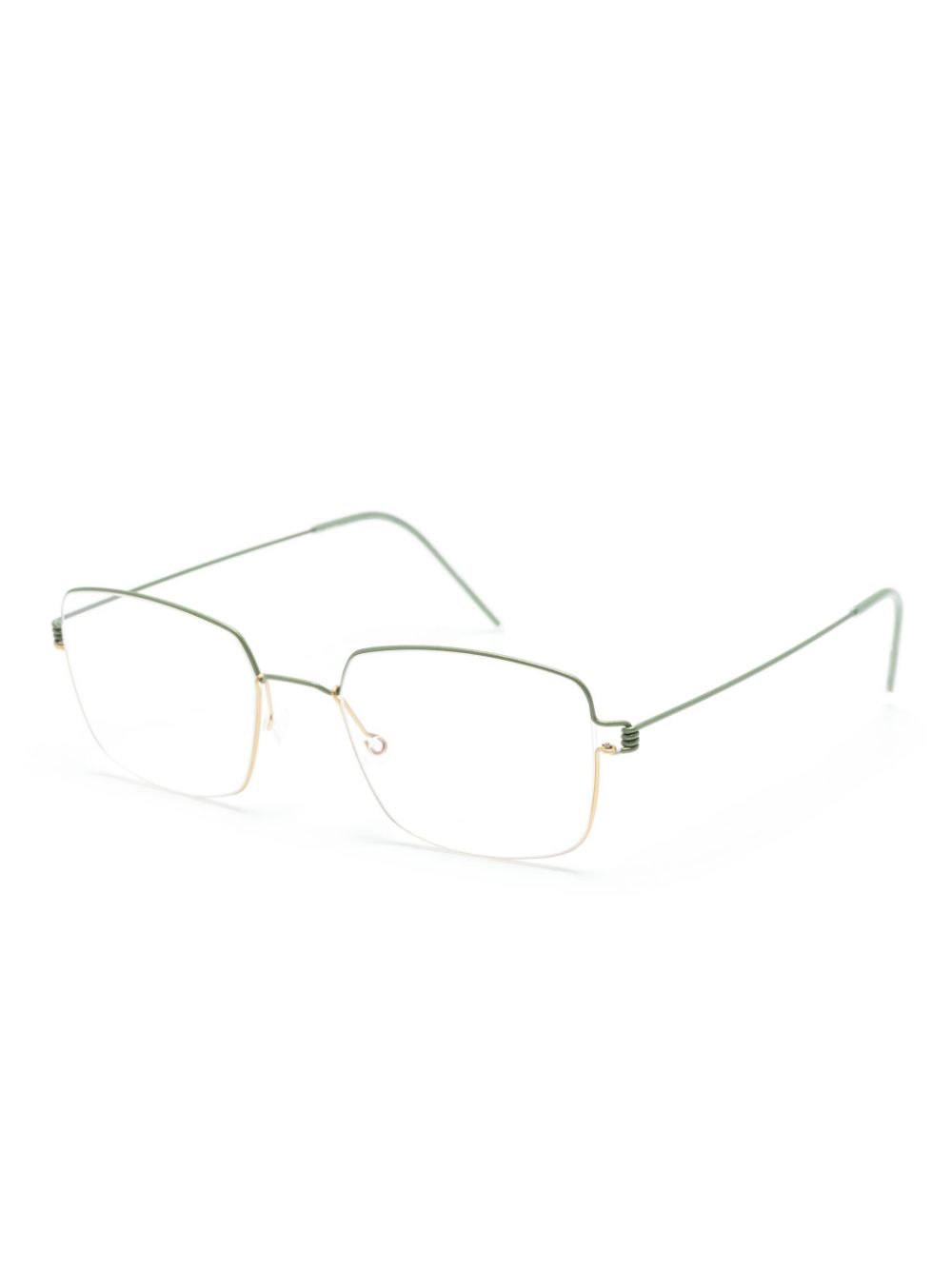 Lindberg Roman bril met vierkant montuur - Beige