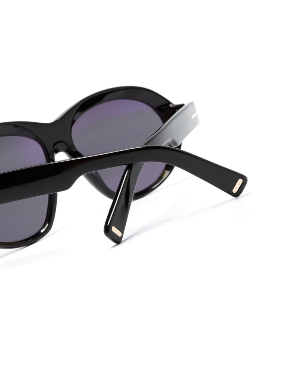 Shop Tom Ford Inger Oversize-frame Sunglasses In Black